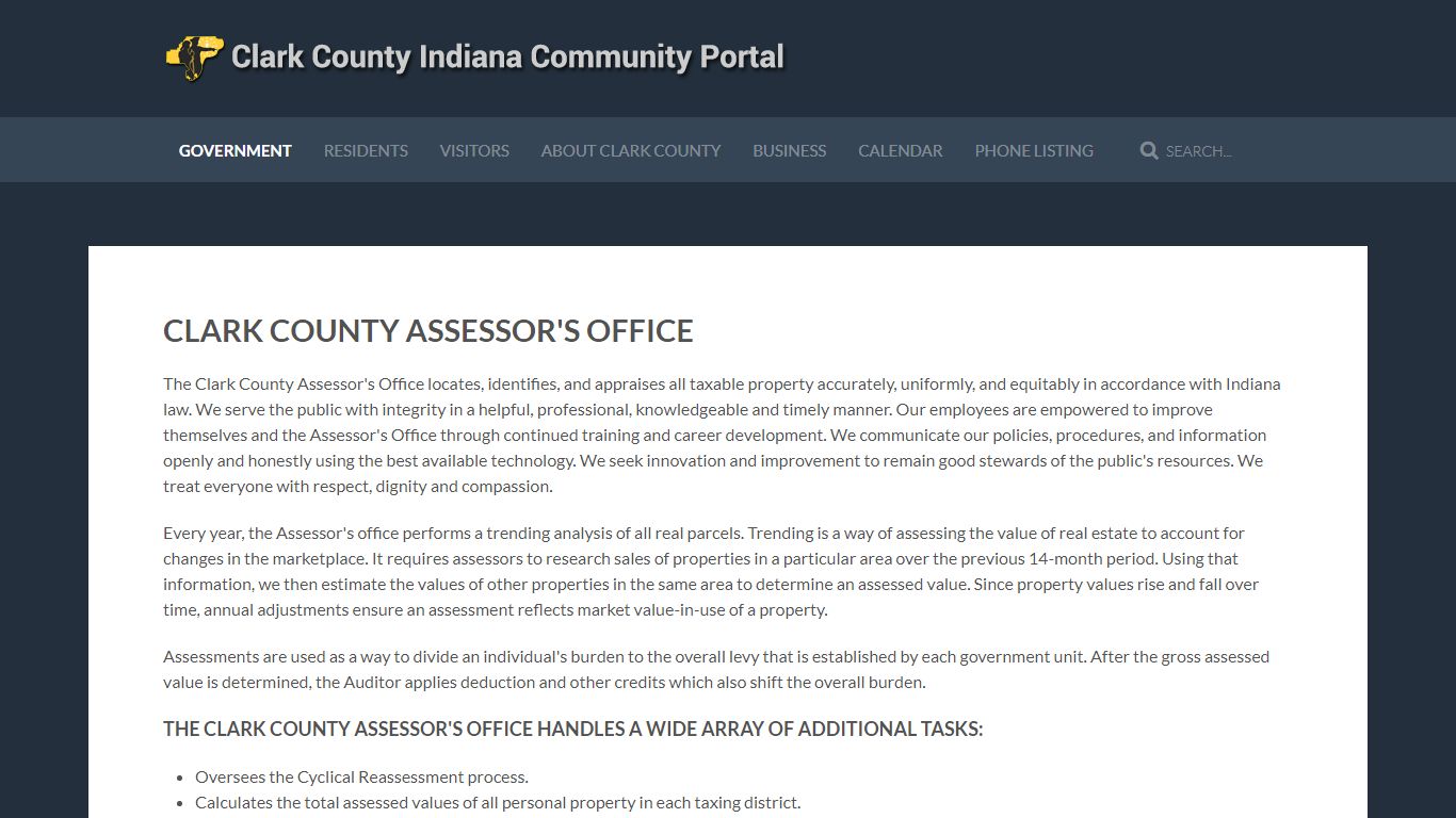 Clark County Assessor's Office - Indiana