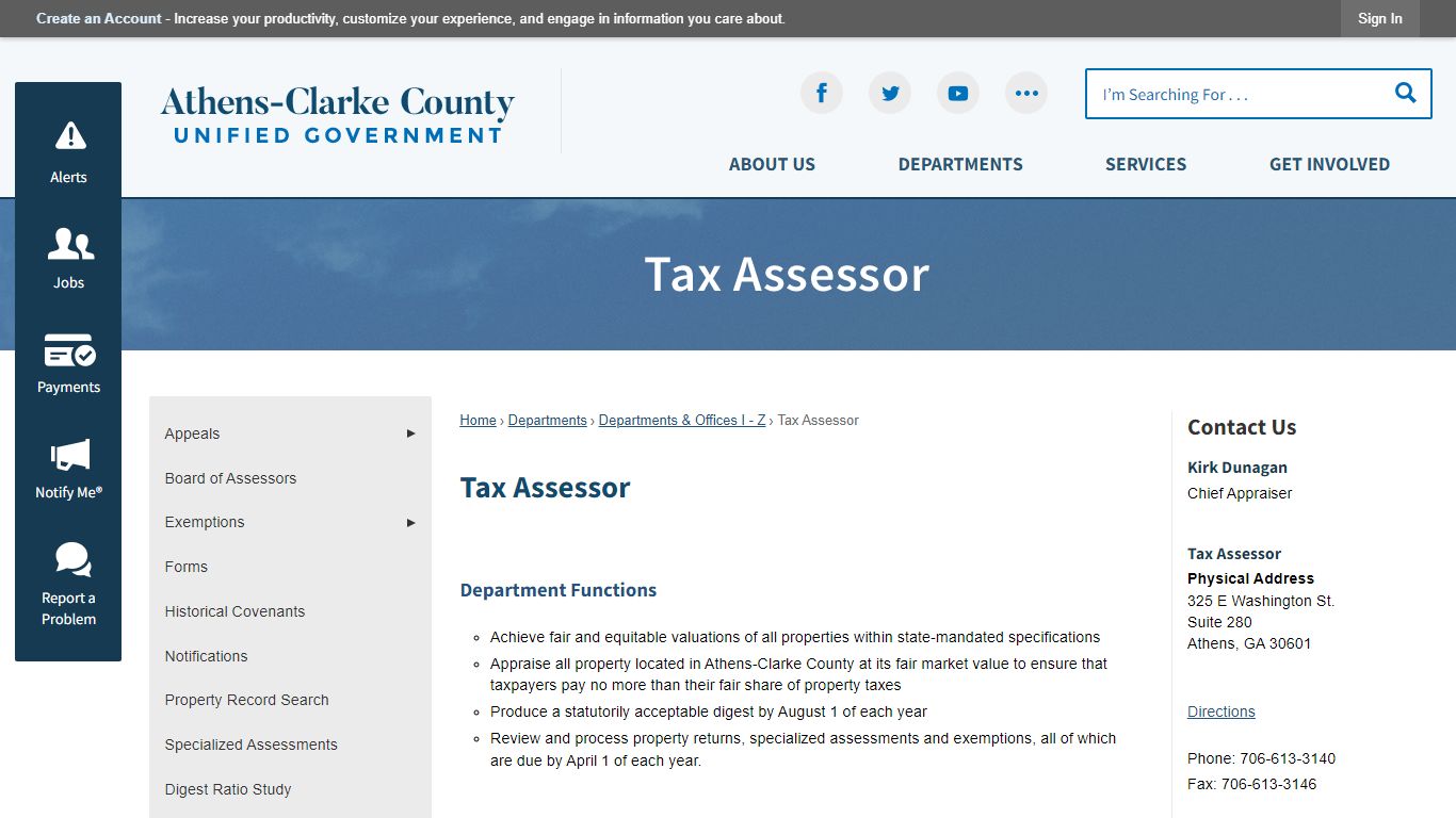 Tax Assessor | Athens-Clarke County, GA - Official Website - ACCGov