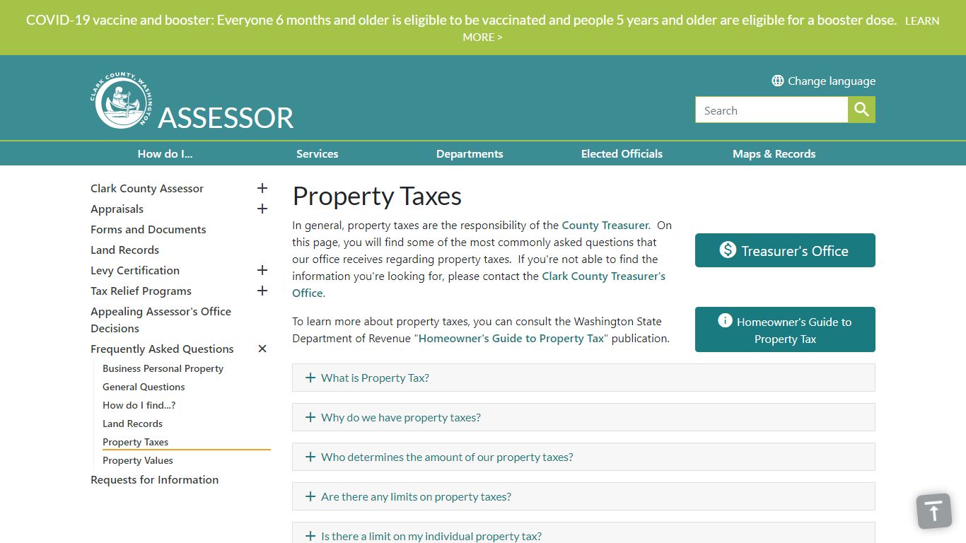 Property Taxes | Clark County